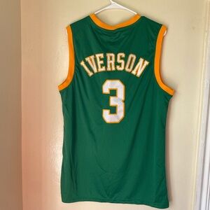 Allen Iverson embroidered nba / college style high school basketball jersey